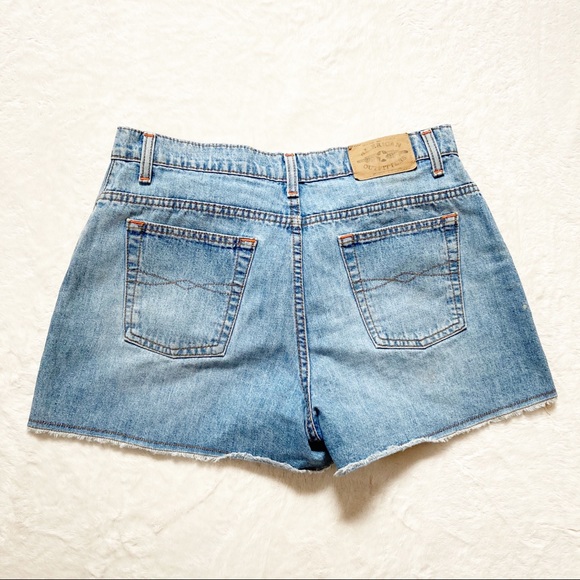 Vintage high waisted jean shorts sz 12 - Picture 6 of 6